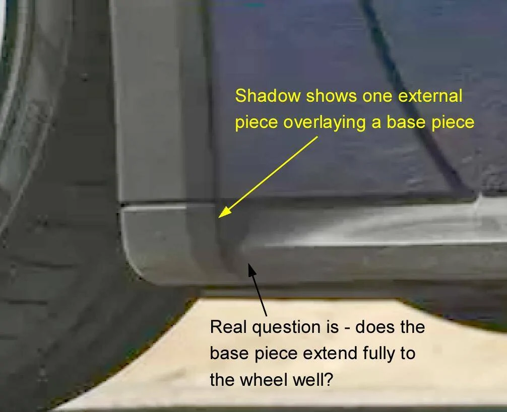Porsche Taycan CT Owners - Plastic Fender Covers: Request of you to your service advisor or body shop wheel 2-1