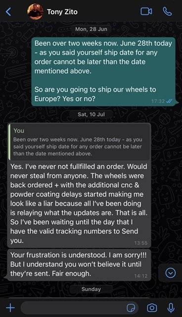 Porsche Taycan WARNING: DO NOT BUY ZITO WHEELS - Scammed by Tony image_69dbda7df90aeaf3a710b1de98c4ac2135711590