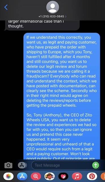 Porsche Taycan WARNING: DO NOT BUY ZITO WHEELS - Scammed by Tony image_14_bc1ffd9fd0a239aa87a985364c4ba9ddce4613dd