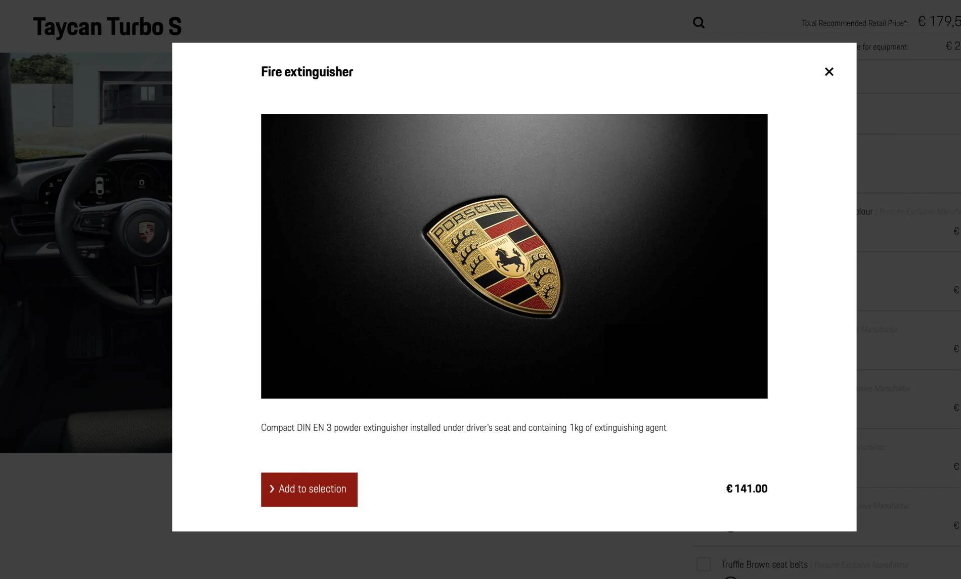Porsche Taycan Pics of Fire Extinguisher? Screenshot 2021-08-29 at 03.59.45