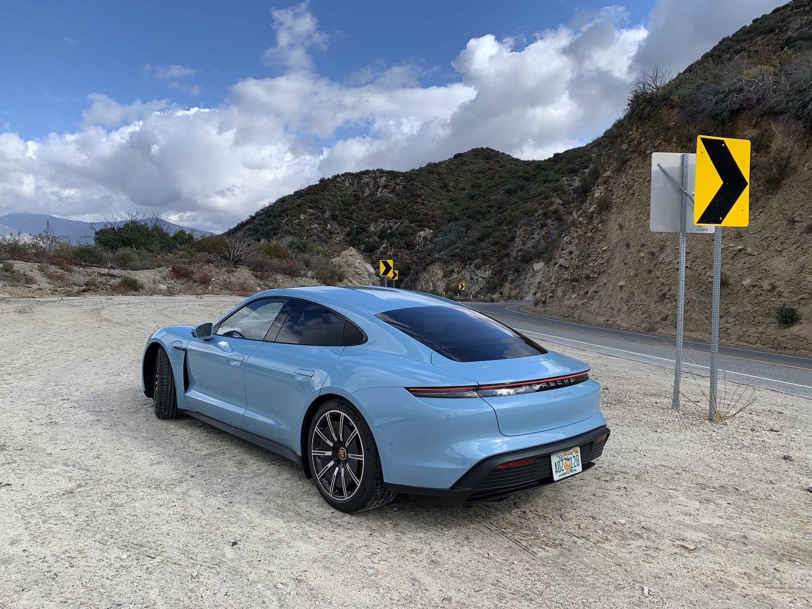 Porsche Taycan Frozen Blue and Gentian Blue Taycan 4S (From LA Auto Show Debut) Frozen Blue Taycan 2