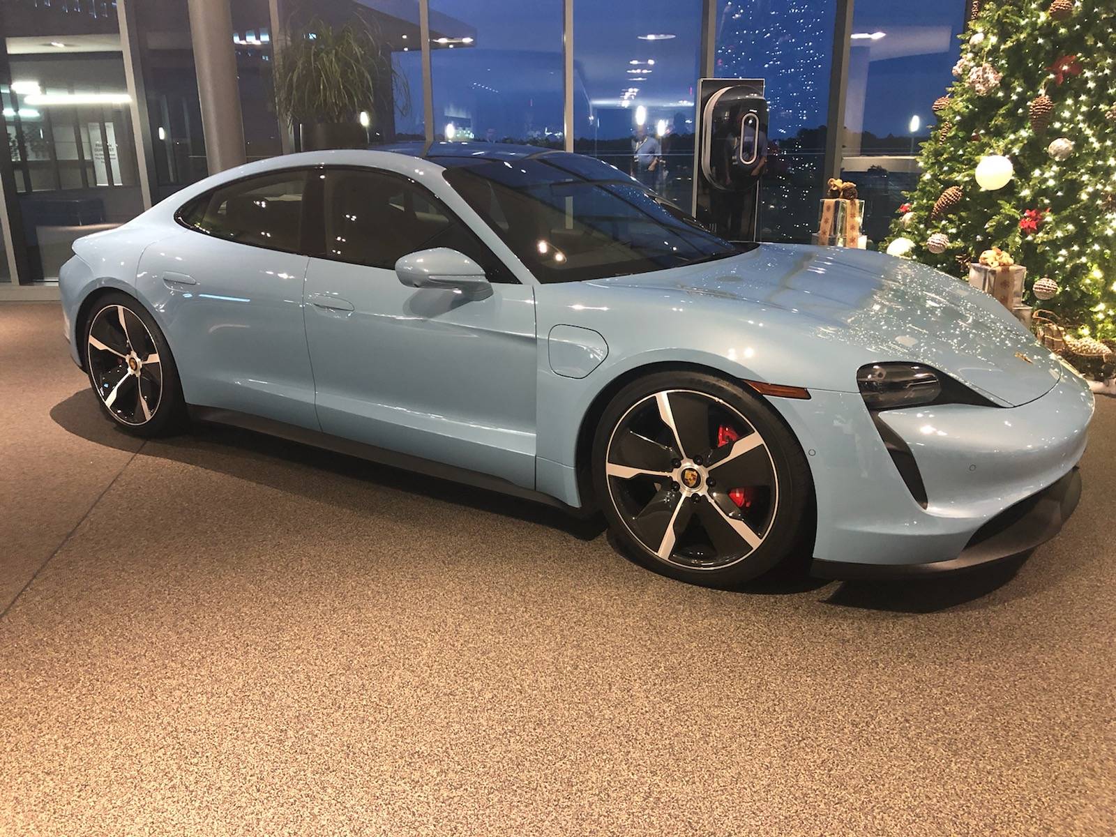 Porsche Taycan Frozen Blue and Gentian Blue Taycan 4S (From LA Auto Show Debut) IMG_0852