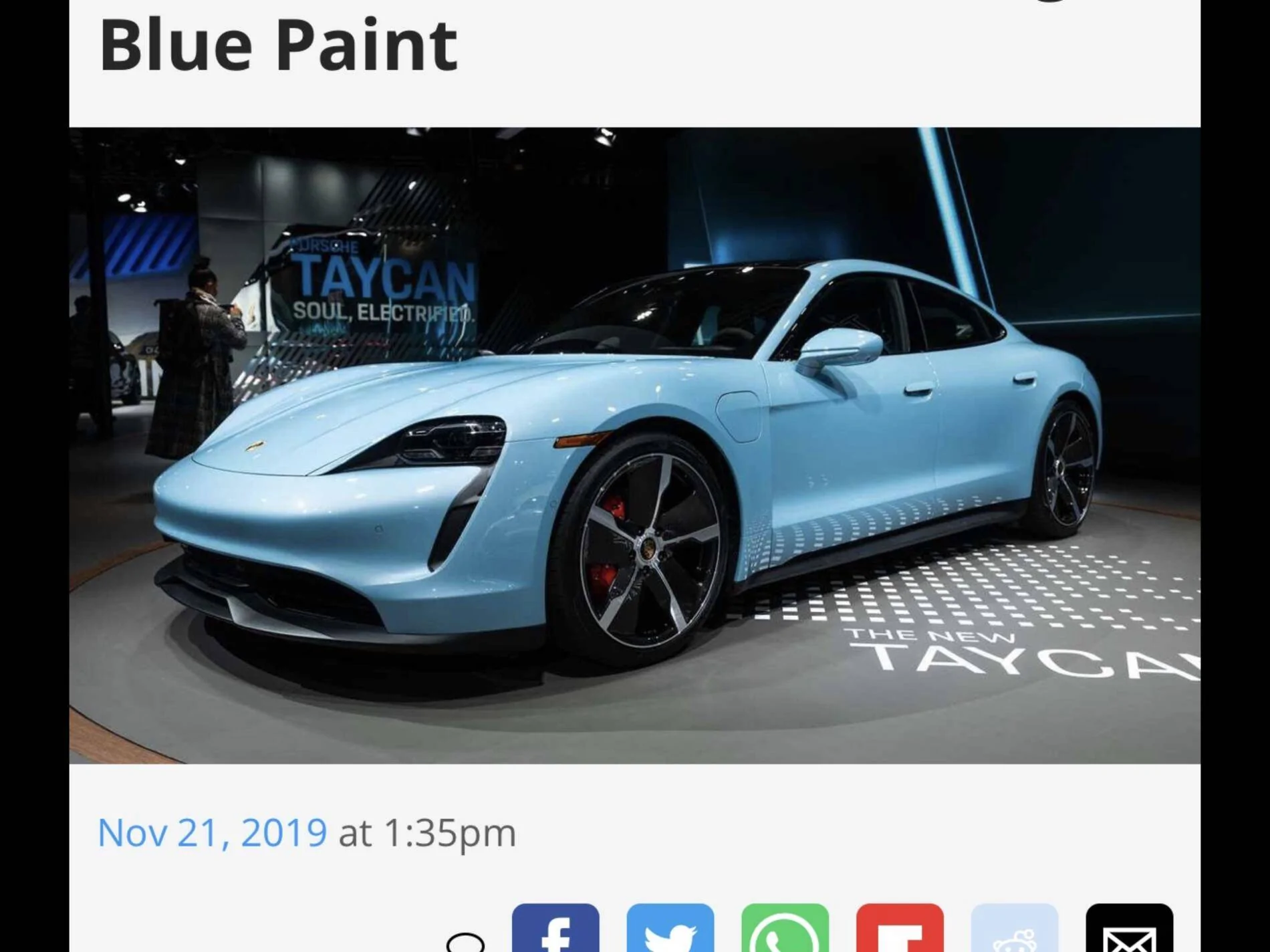 Porsche Taycan Frozen Blue and Gentian Blue Taycan 4S (From LA Auto Show Debut) D134DA2A-CF52-49E5-8A94-2F3E89AB4A2D