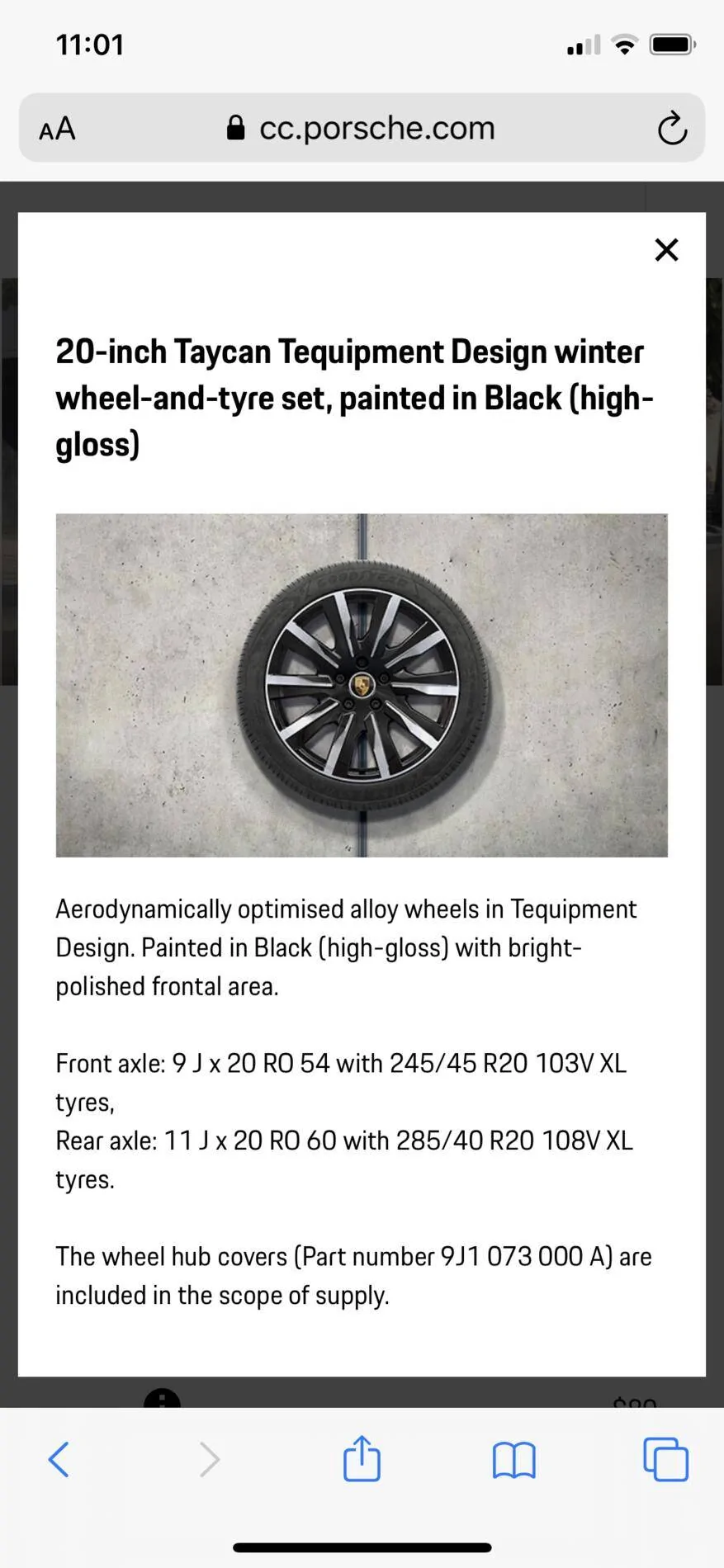 Porsche Taycan Alternate wheel options ? 6F6DC954-278D-435A-8A6A-A050783642F8