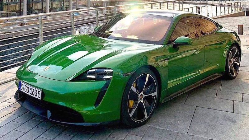 Porsche Taycan MAMBA GREEN Taycan Club Taycan Mamba Green