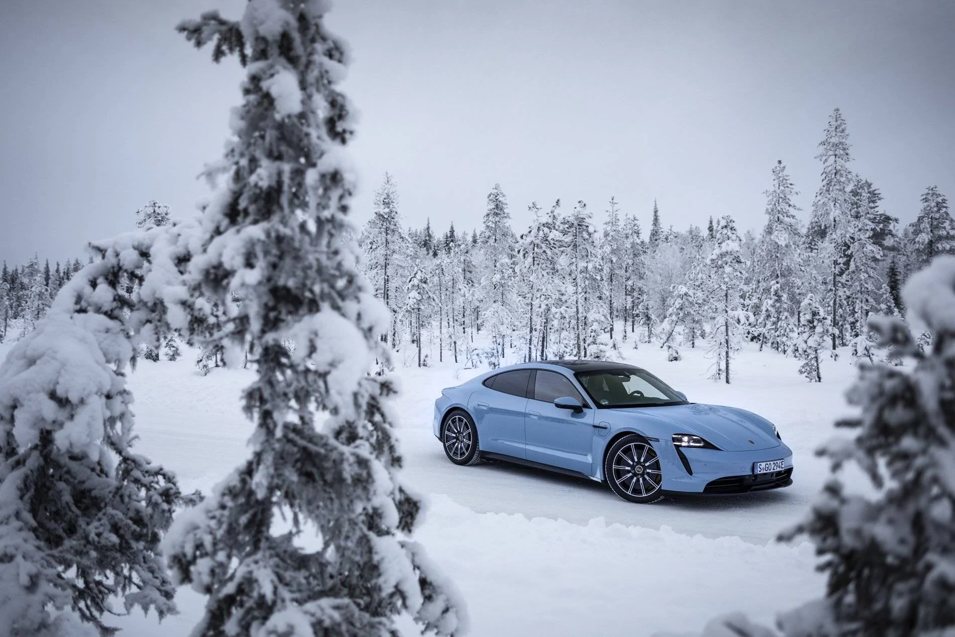 Porsche Taycan FROZEN BLUE Taycan Club Taycan Frozen Blue Sno