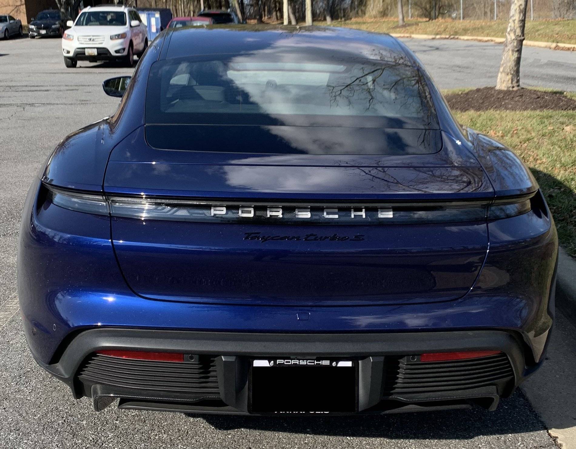 Porsche Taycan GENTIAN BLUE Taycan Club Rear