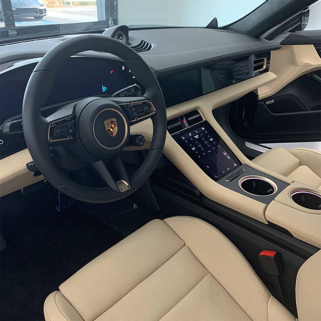 Porsche Taycan VOLCANO GREY Taycan Club Lava Gray Taycan Turbo at Dealer 2