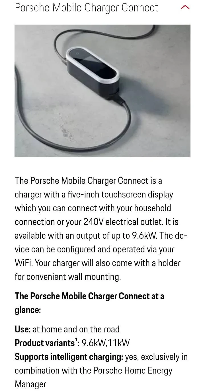 Porsche Taycan Setting up for charging in garage Screenshot_20200121-071822