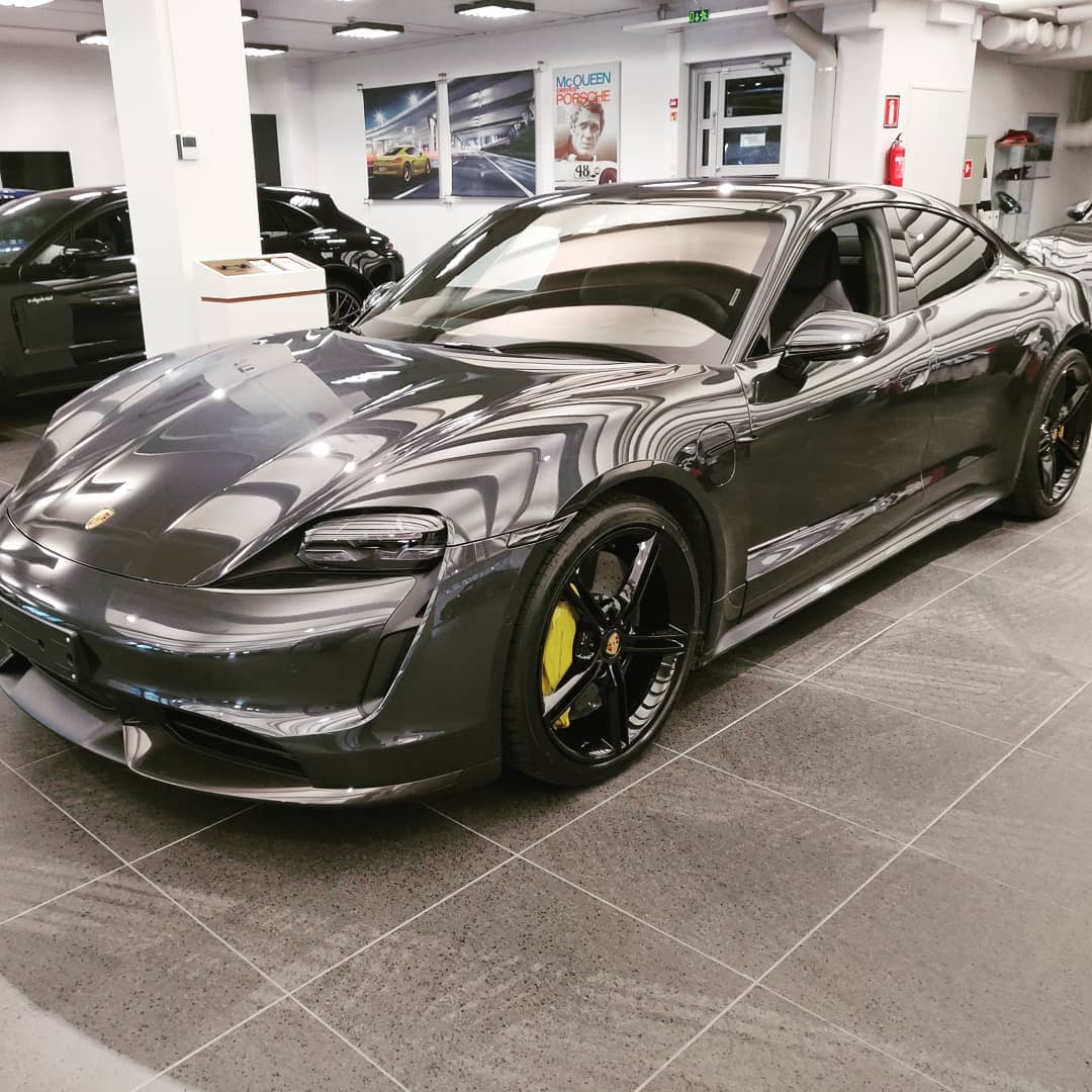 Porsche Taycan VOLCANO GREY Taycan Club Volcano Gray Porsche Taycan Turbo