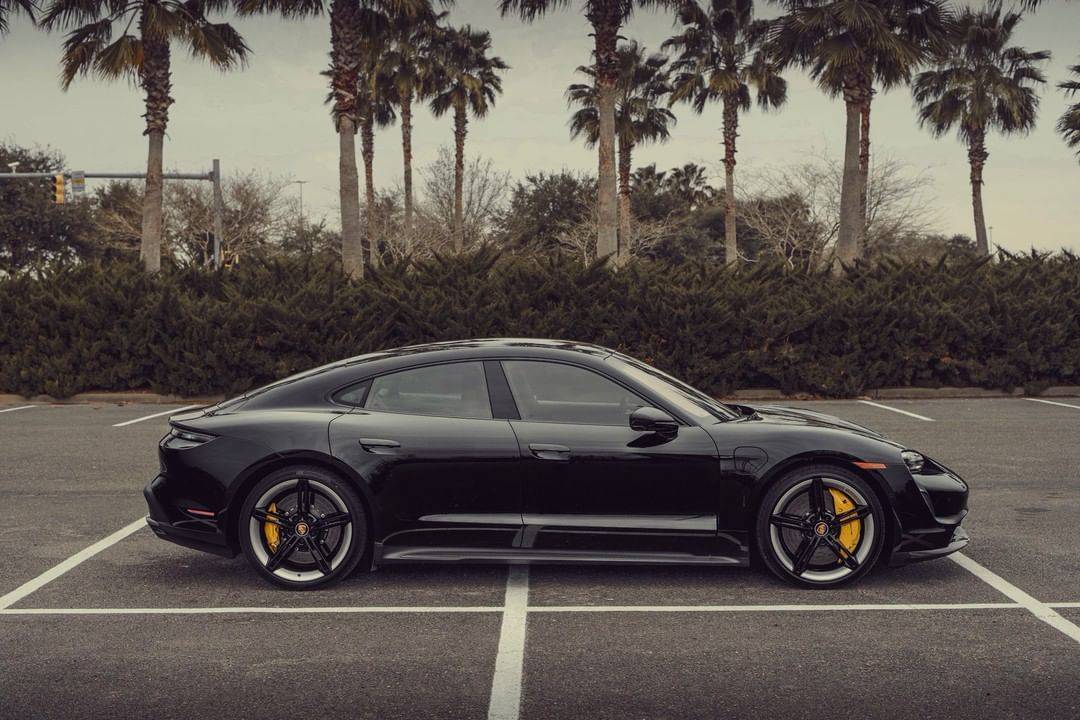 Porsche Taycan BLACK / JET BLACK Taycan Club Turbo S Taycan in Black Paint