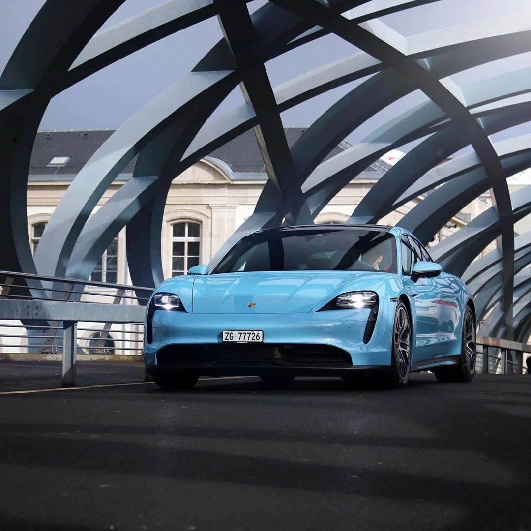 Porsche Taycan FROZEN BLUE Taycan Club Porsche Taycan Frozen Blue Color
