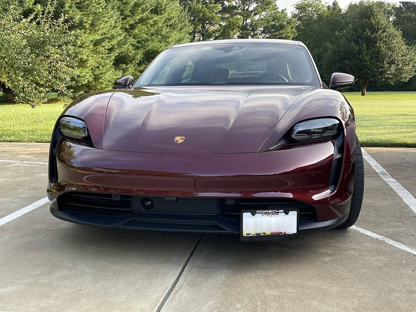 Porsche Taycan Dealing with the front license plate Sto-N-Sho sm