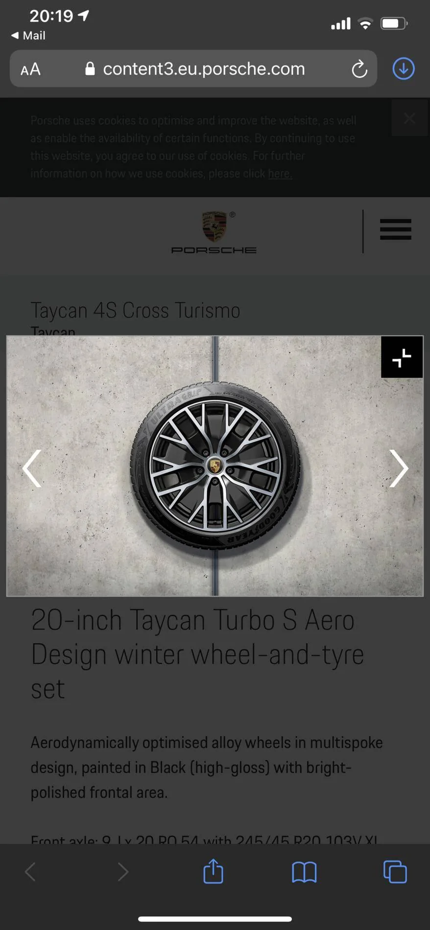 Porsche Taycan Wheel rims 9B63807D-AA9B-4188-ABC9-5DF35AAE8EC1