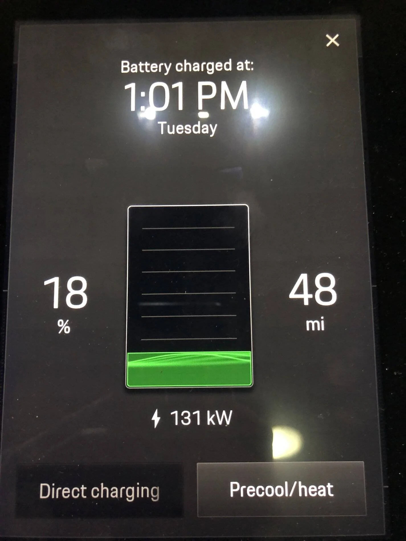 Porsche Taycan Payment declined error at Electrify America IMG_6548