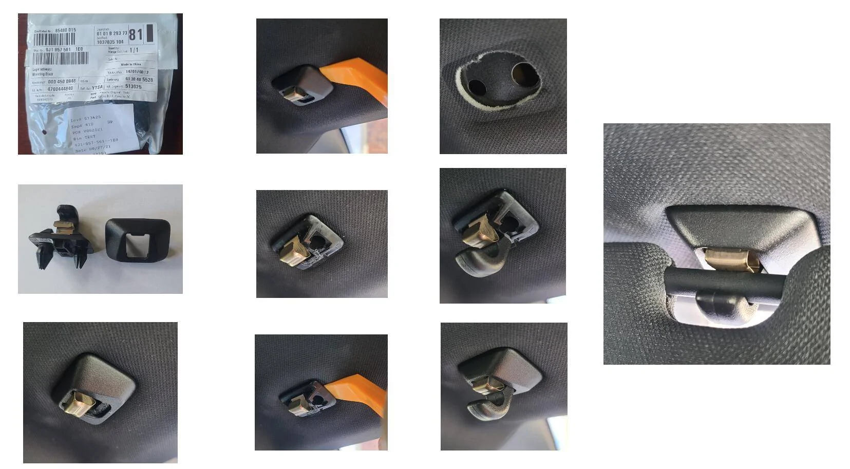 Porsche Taycan Sun visor clip not covered by warrantee? 1630521989760