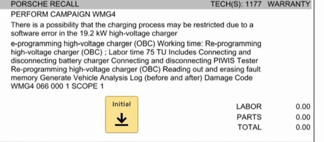Porsche Taycan 19.2kW charger fix for EA charging and Plug & Charge 210AC5E0-08B1-454A-BF20-0BA269C82BBB