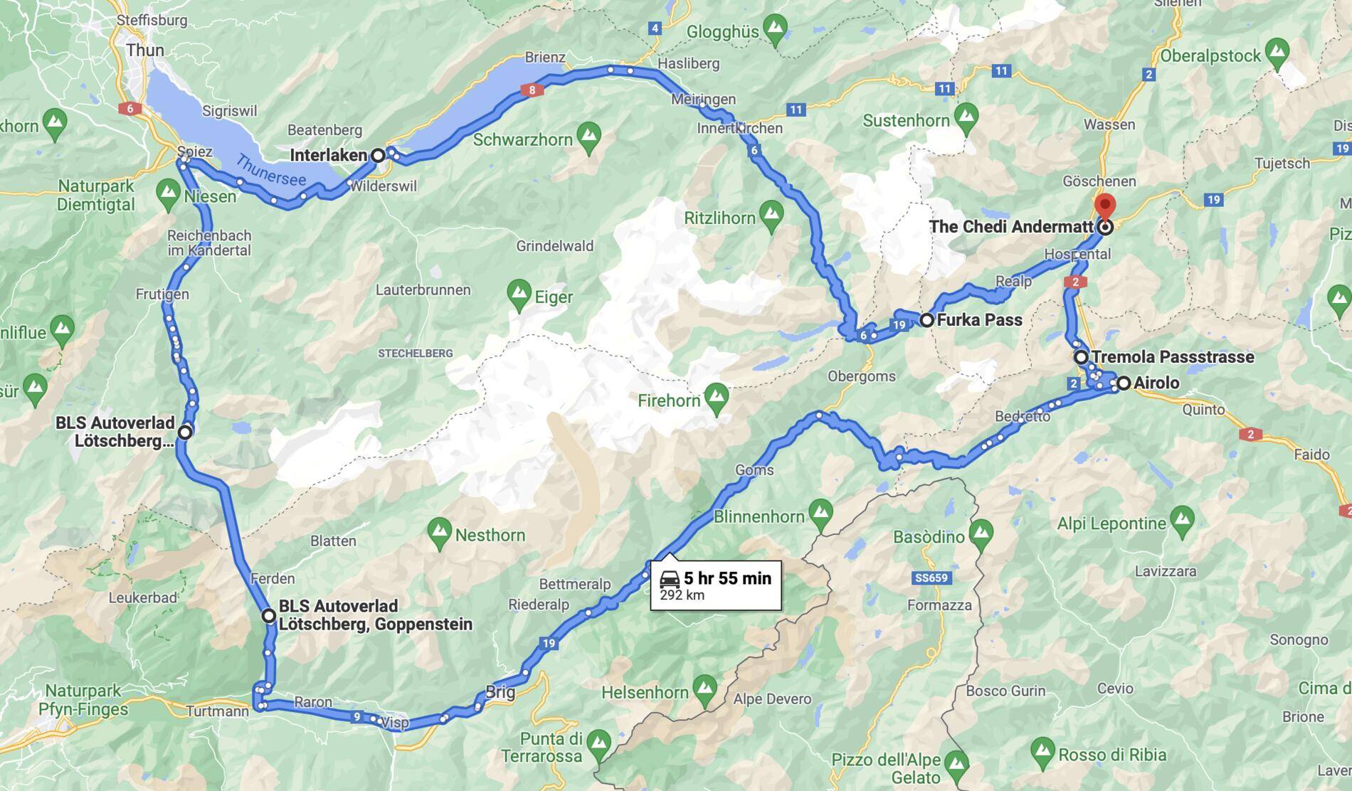 Porsche Taycan Western Europe Taycan road-trip report route plan