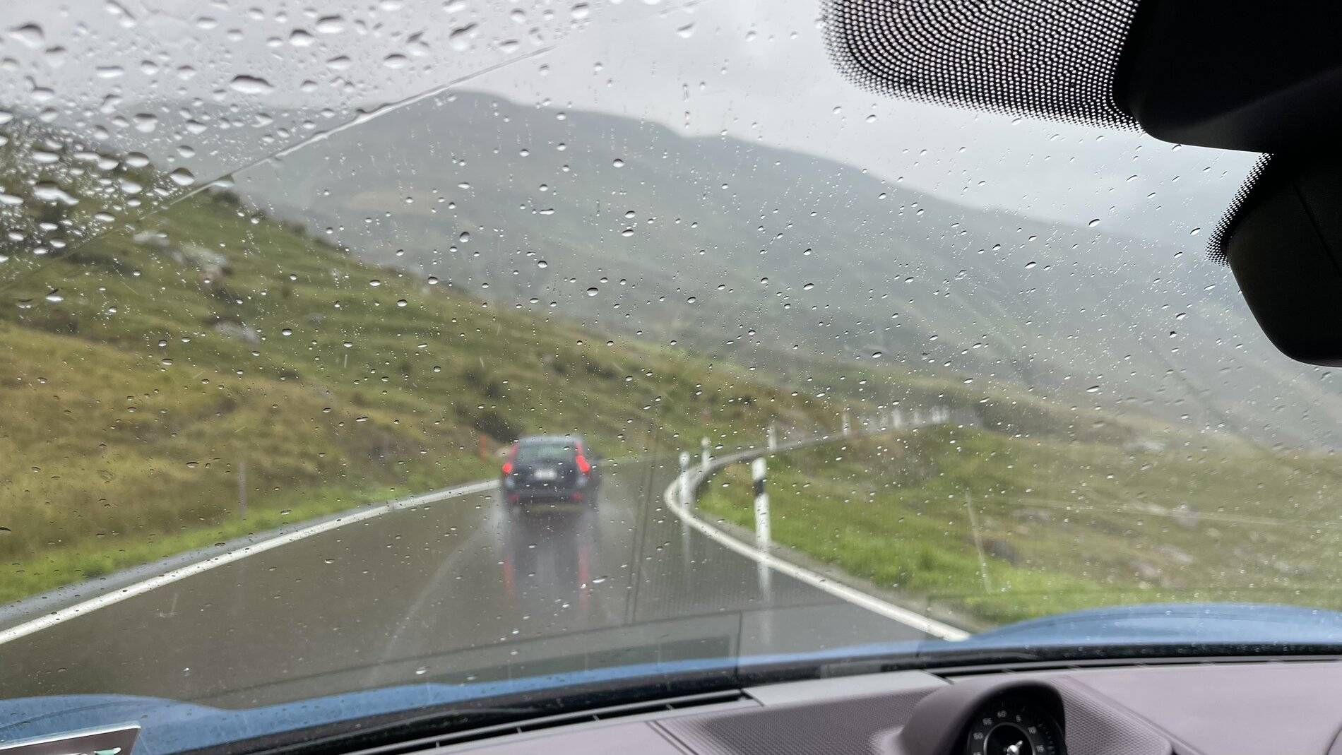 Porsche Taycan Western Europe Taycan road-trip report Rainy