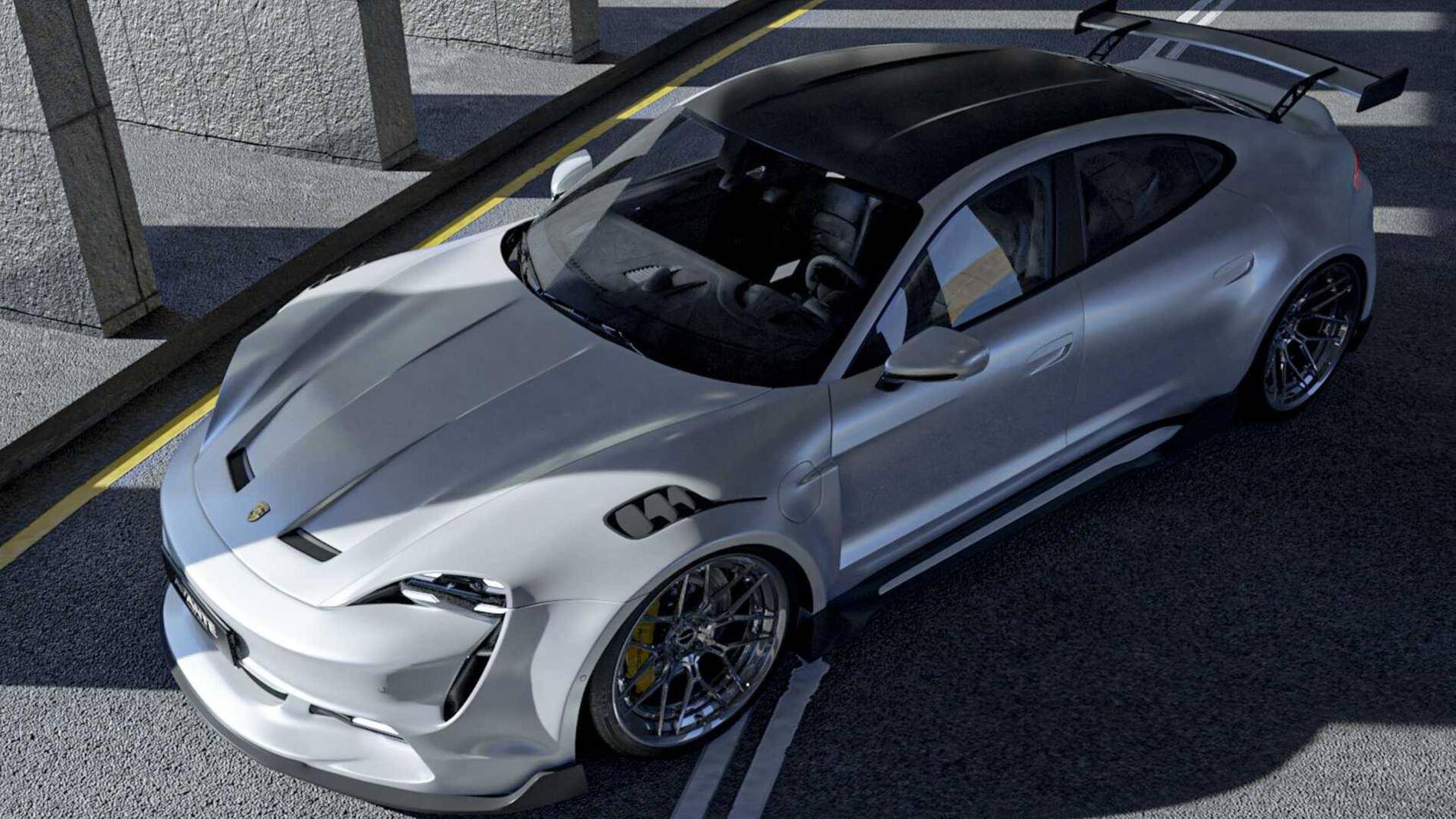 Porsche Taycan DMC Taycan GT3 Style Aero Kit 1631396467499