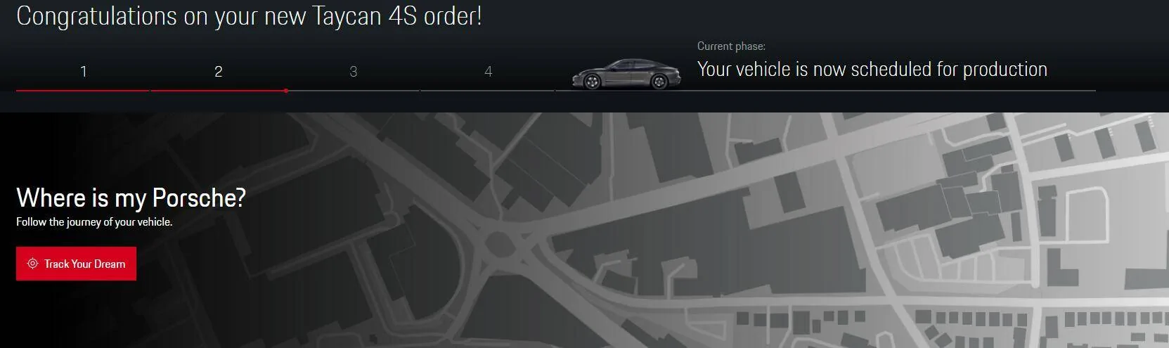 Porsche Taycan Question about TYD Status 1631710412460