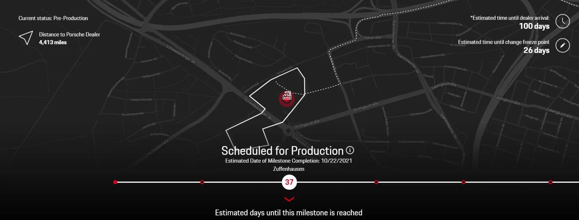 Porsche Taycan Question about TYD Status 1631710519211