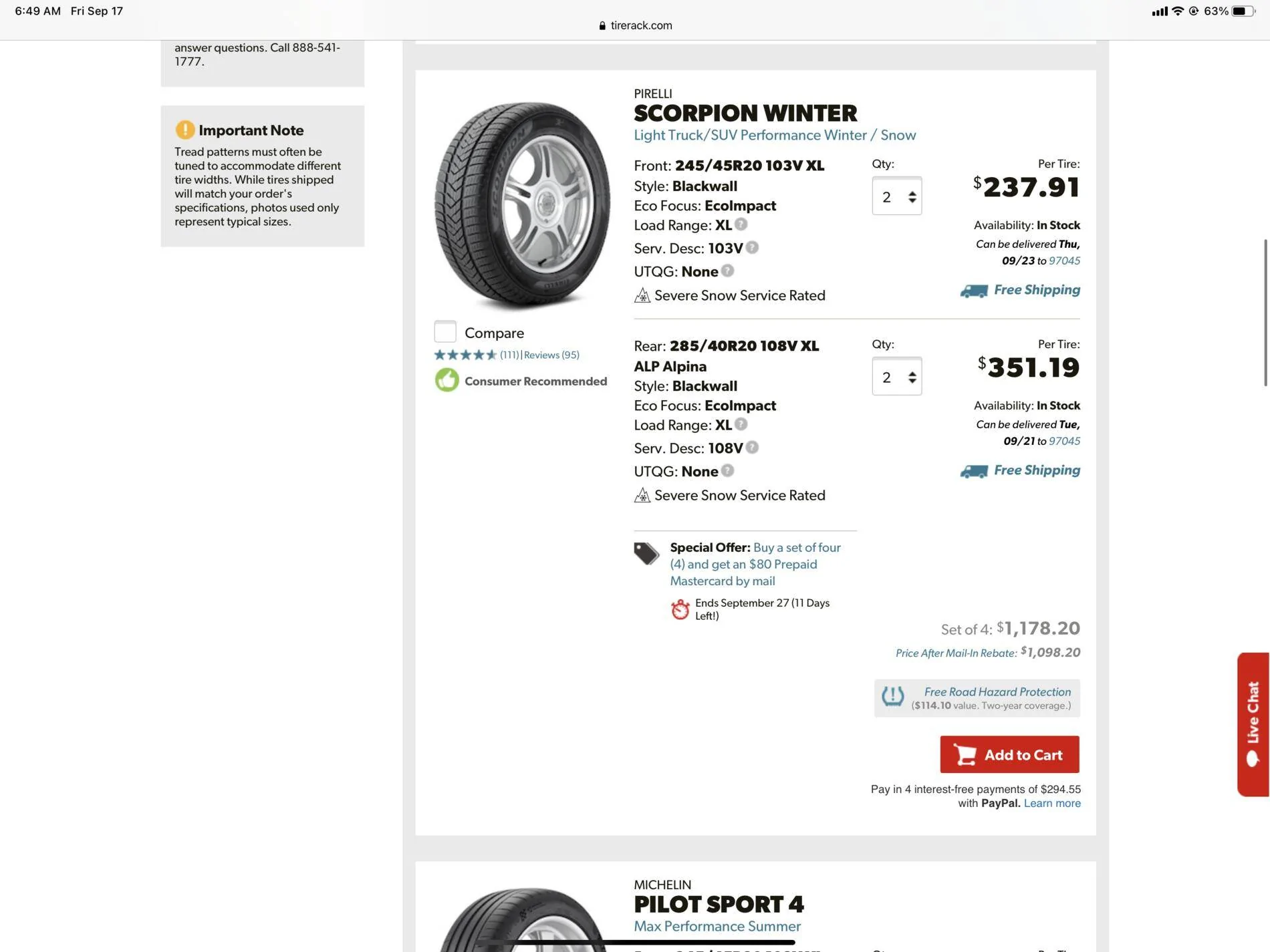 Porsche Taycan Non NFO approved tires? 3D1297AF-A933-4D13-9333-5B5F76AFBDA6