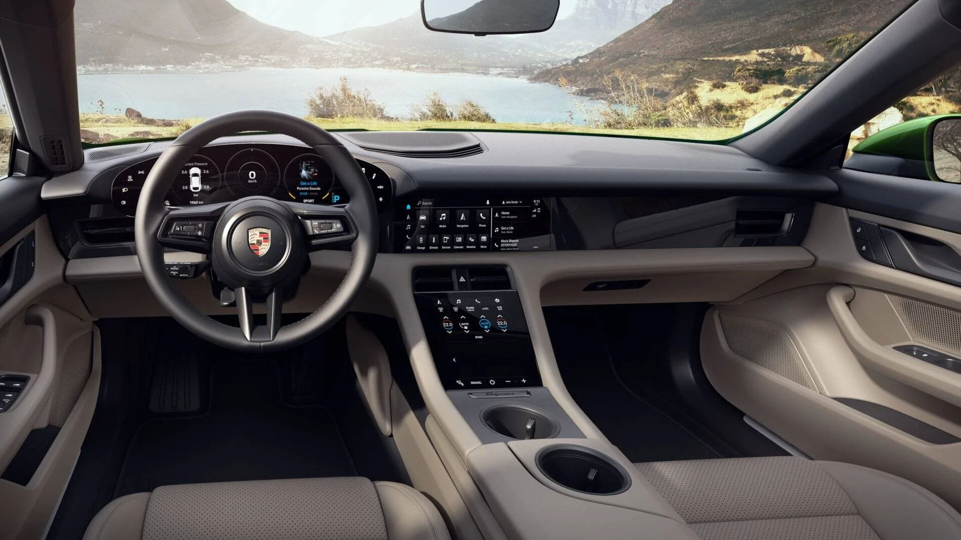 Porsche Taycan I think I'm going with Frozen... beige interior