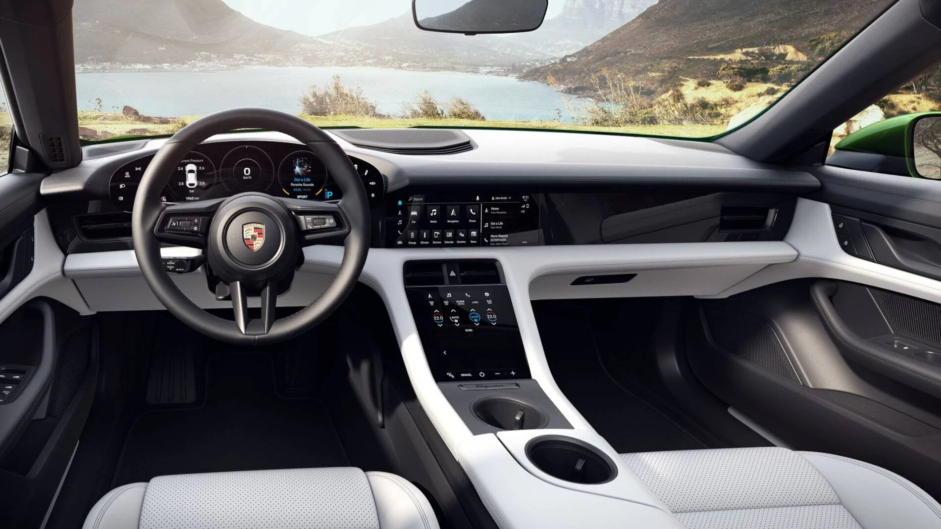Porsche Taycan I think I'm going with Frozen... chalk interior