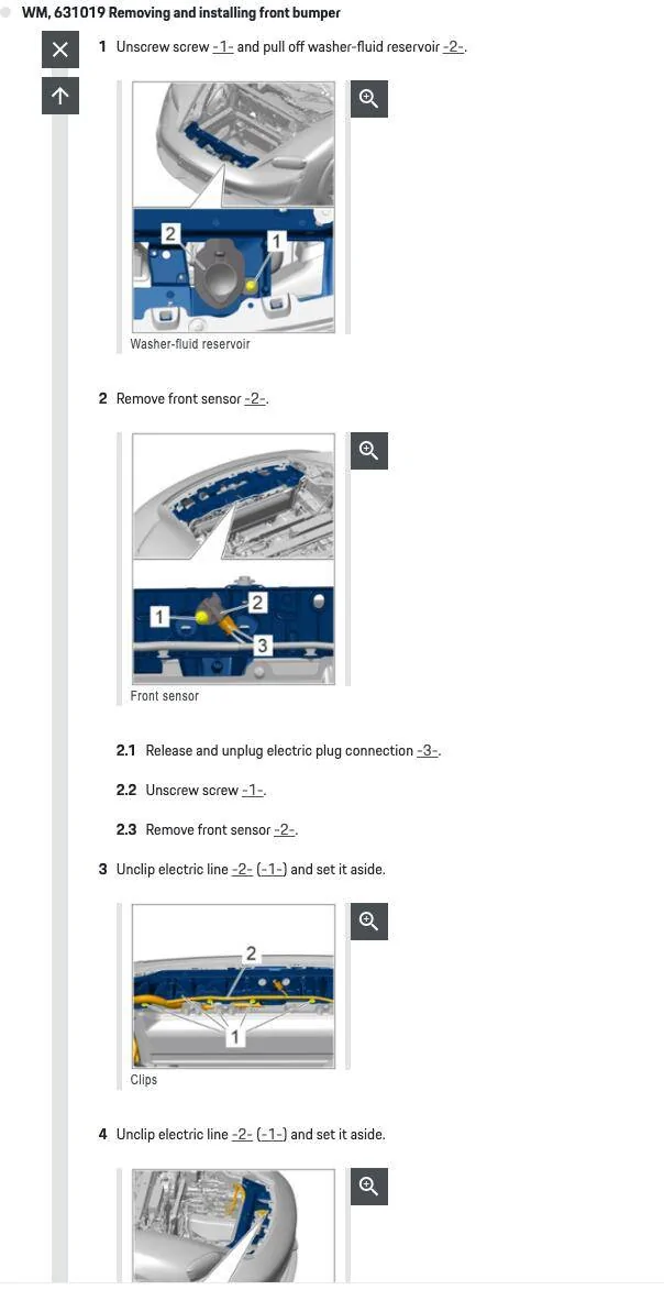 Porsche Taycan Front Bumper Removal Screen Shot 2021-09-18 at 9.01.44 PM