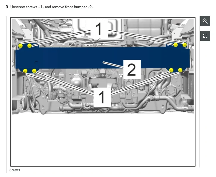 Porsche Taycan Front Bumper Removal Screen Shot 2021-09-18 at 9.05.07 PM