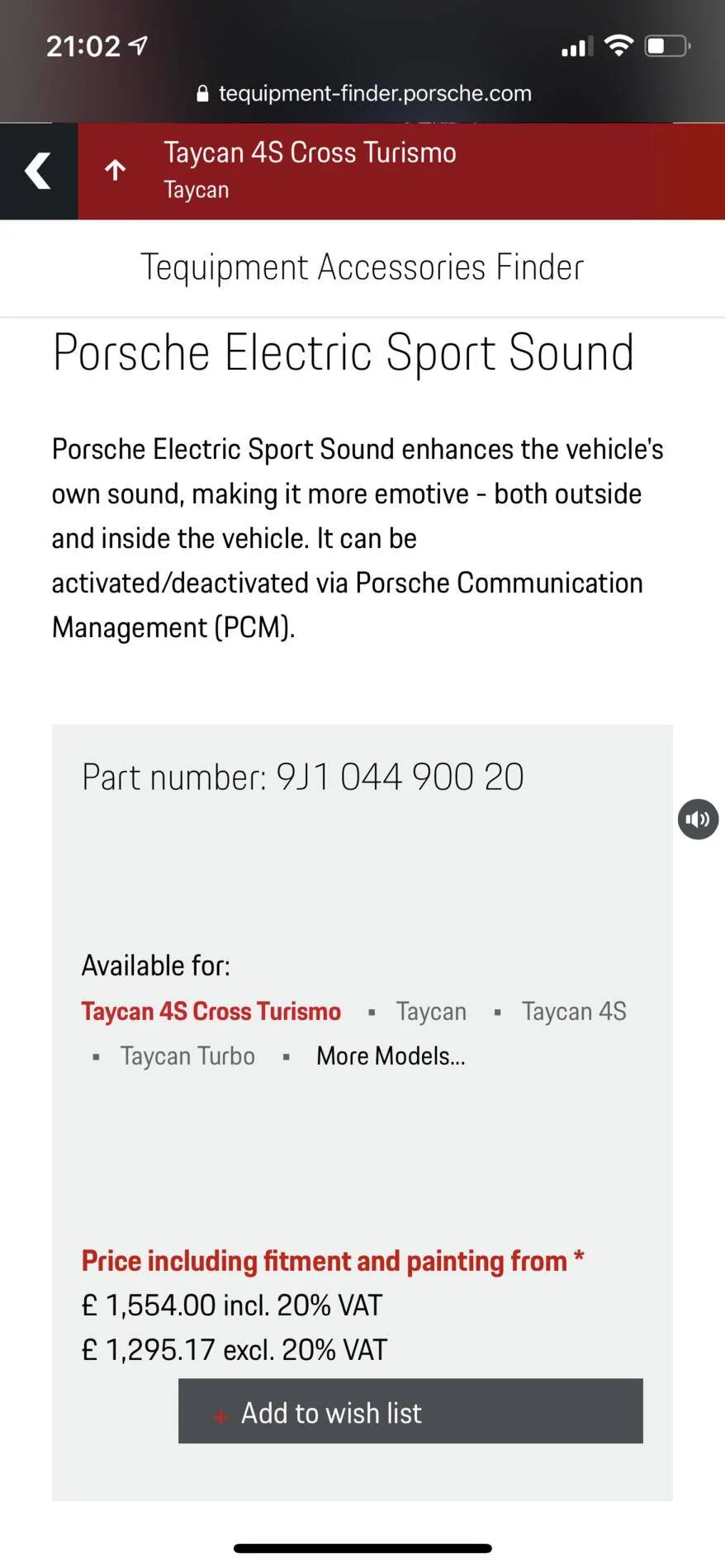 Porsche Taycan Disaster! Spec missing the one thing I wanted. ???? 03281794-DC97-403C-BD5F-0559207AD9A7