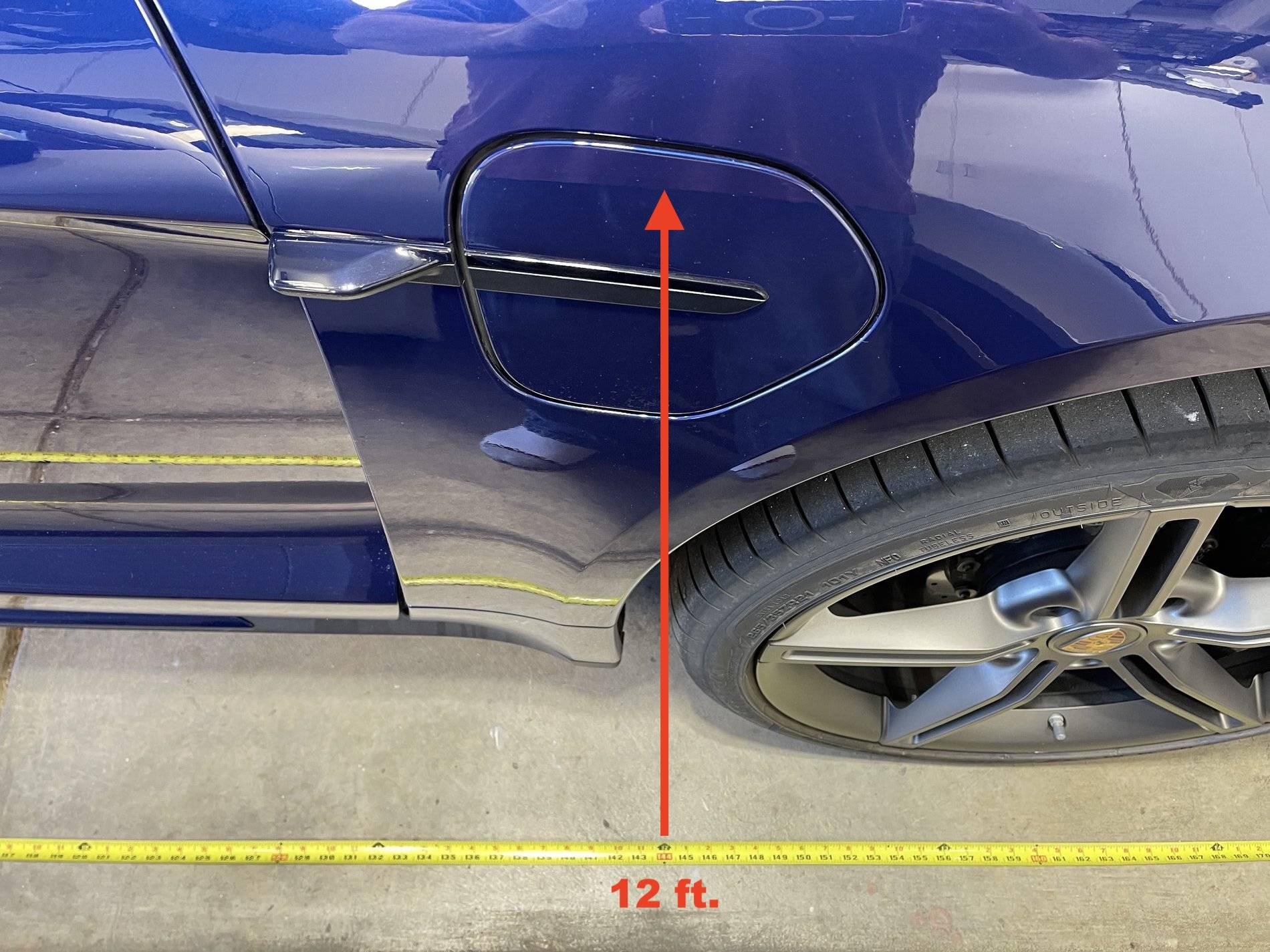 Porsche Taycan Placement of 14-50 receptacle in garage AEAD5019-06FB-4C7A-BBDB-6834C17E04FF
