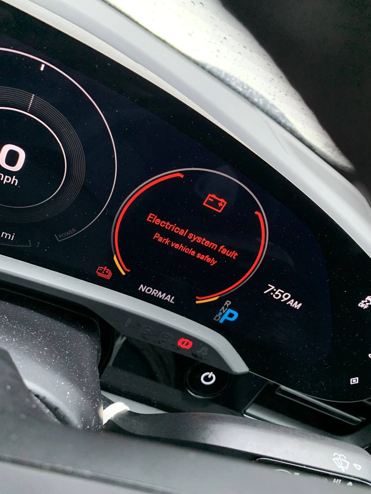Porsche Taycan Electric system fault IMG_4643