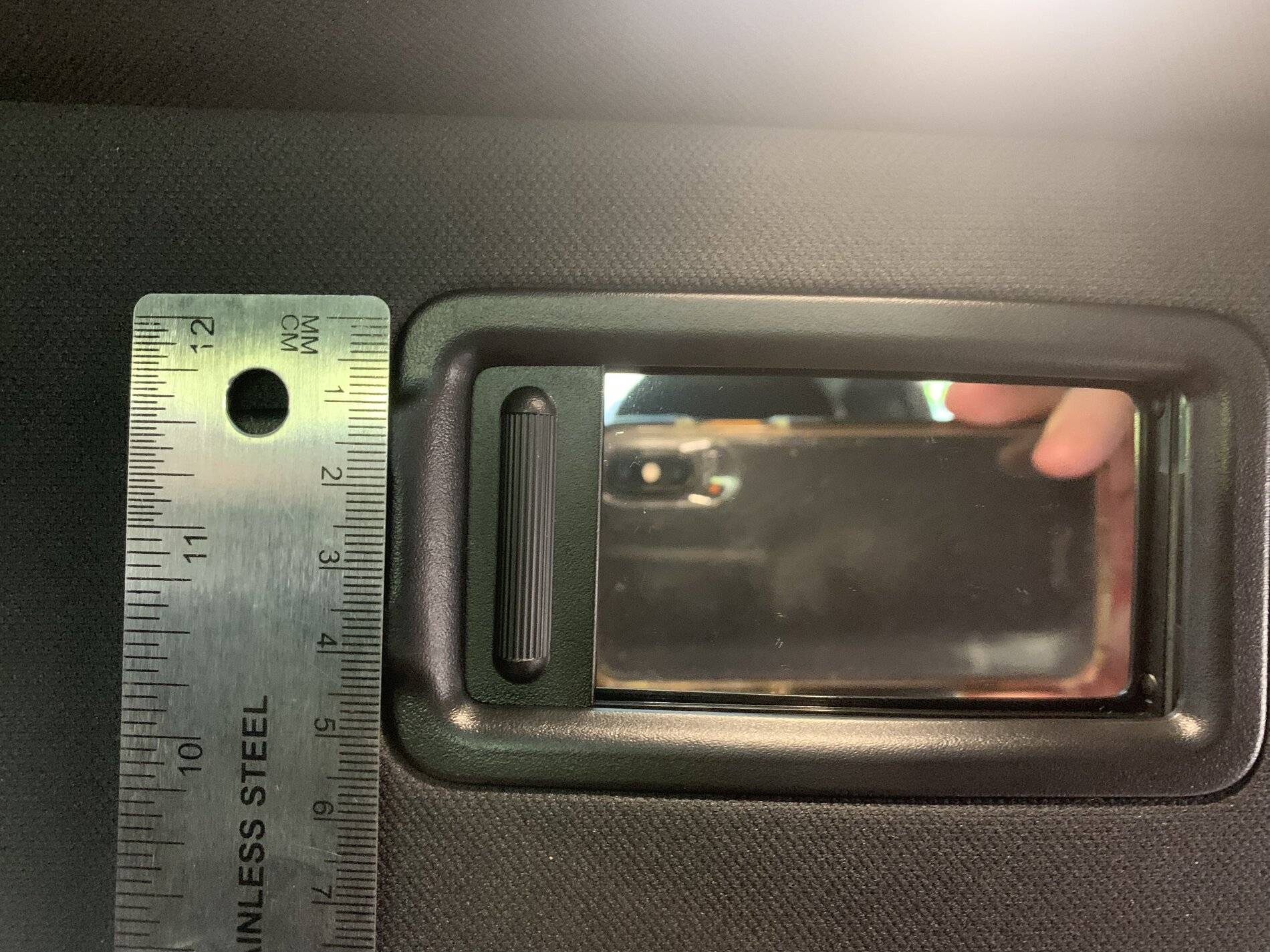 Porsche Taycan Are Taycan's vanity mirrors unusually small? 74A3E105-BFEA-4BCC-B018-1790CC73EBC1