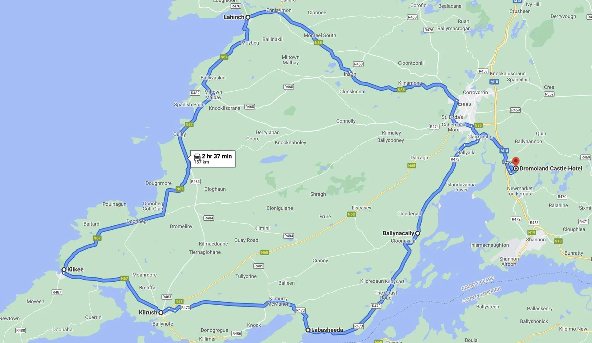 Porsche Taycan Short Road Trips: Weekends @ Irish Castles ? day 2 ma