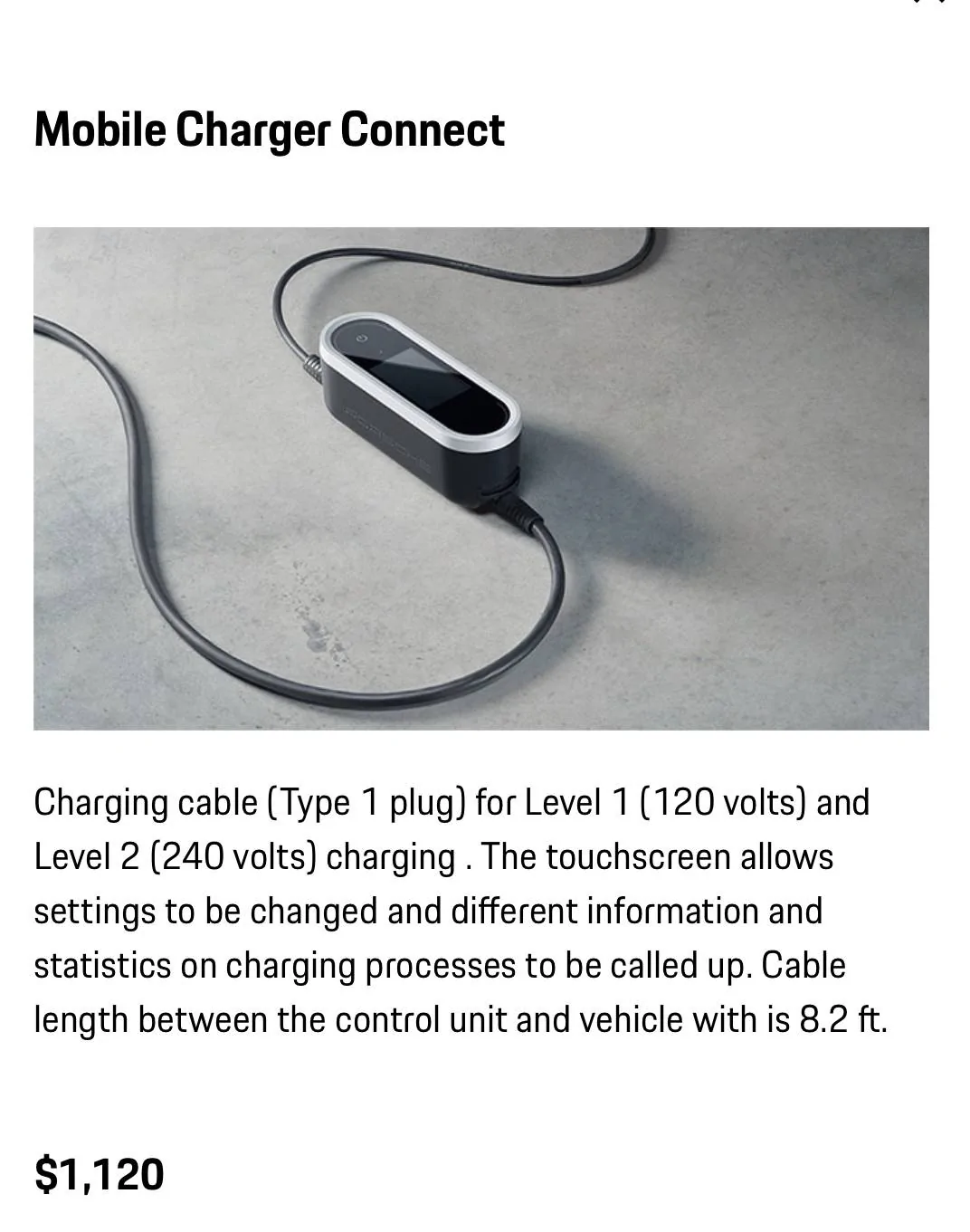 Porsche Taycan Mobile Charger Connect E318DE3B-1659-4661-9B97-7C6F8C0A5C0E