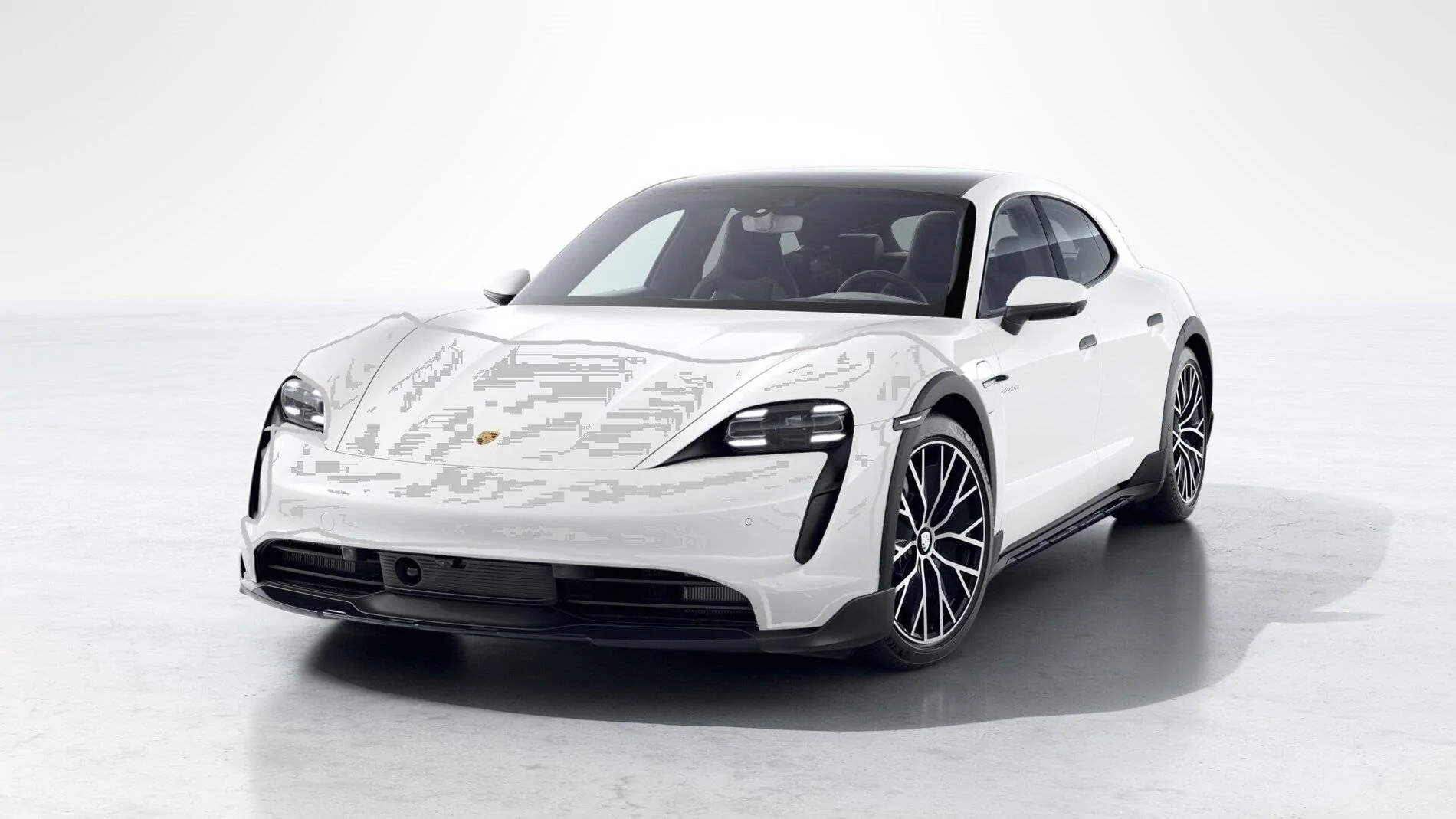 Porsche Taycan White Taycan CT or sedan, with XPEL(PPF) stealth front Taycan Cross Turismo 4 -1