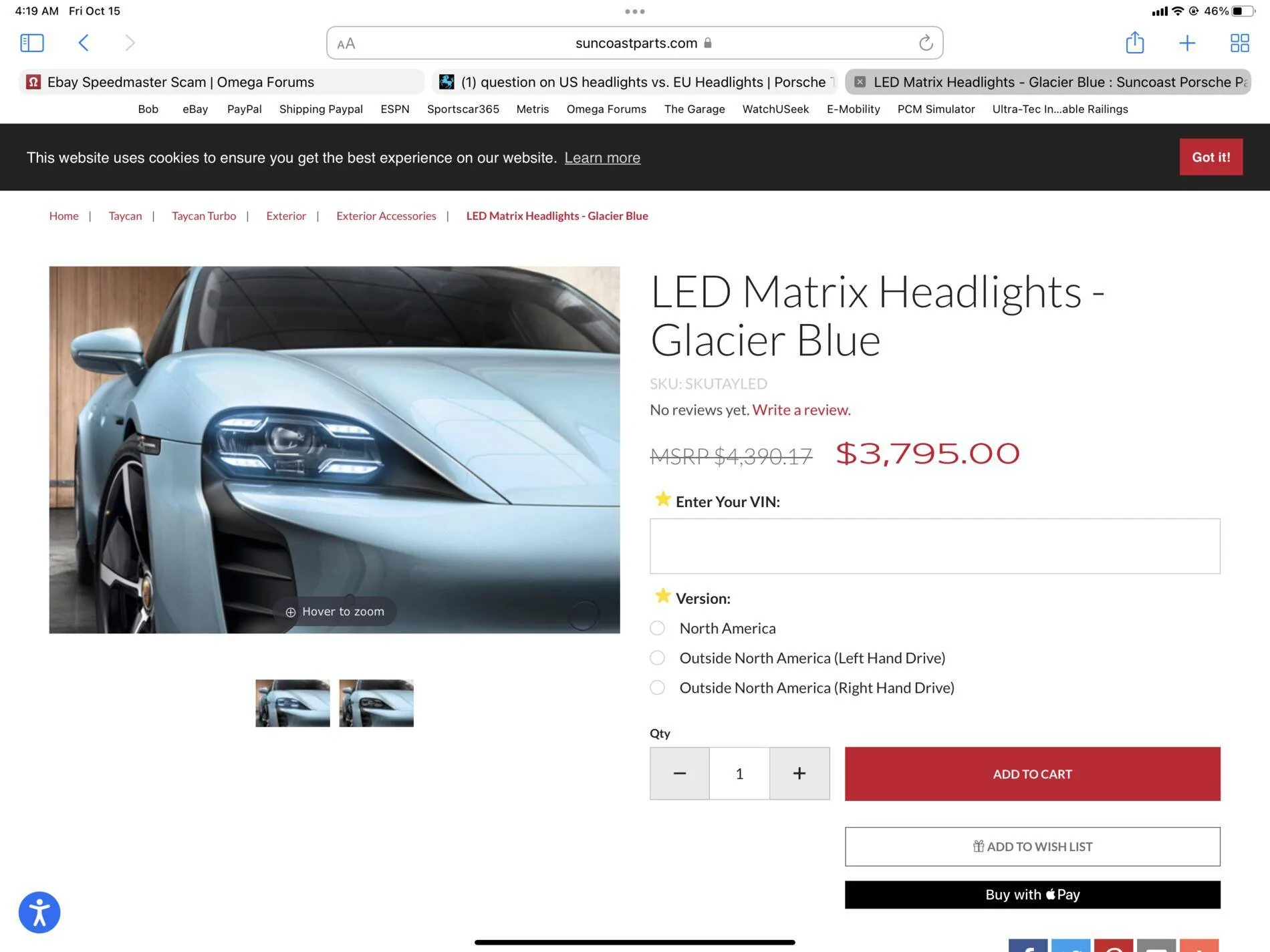 Porsche Taycan question on US headlights vs. EU Headlights 6D98EA0C-0B1F-48C0-A278-265D91E42EAF
