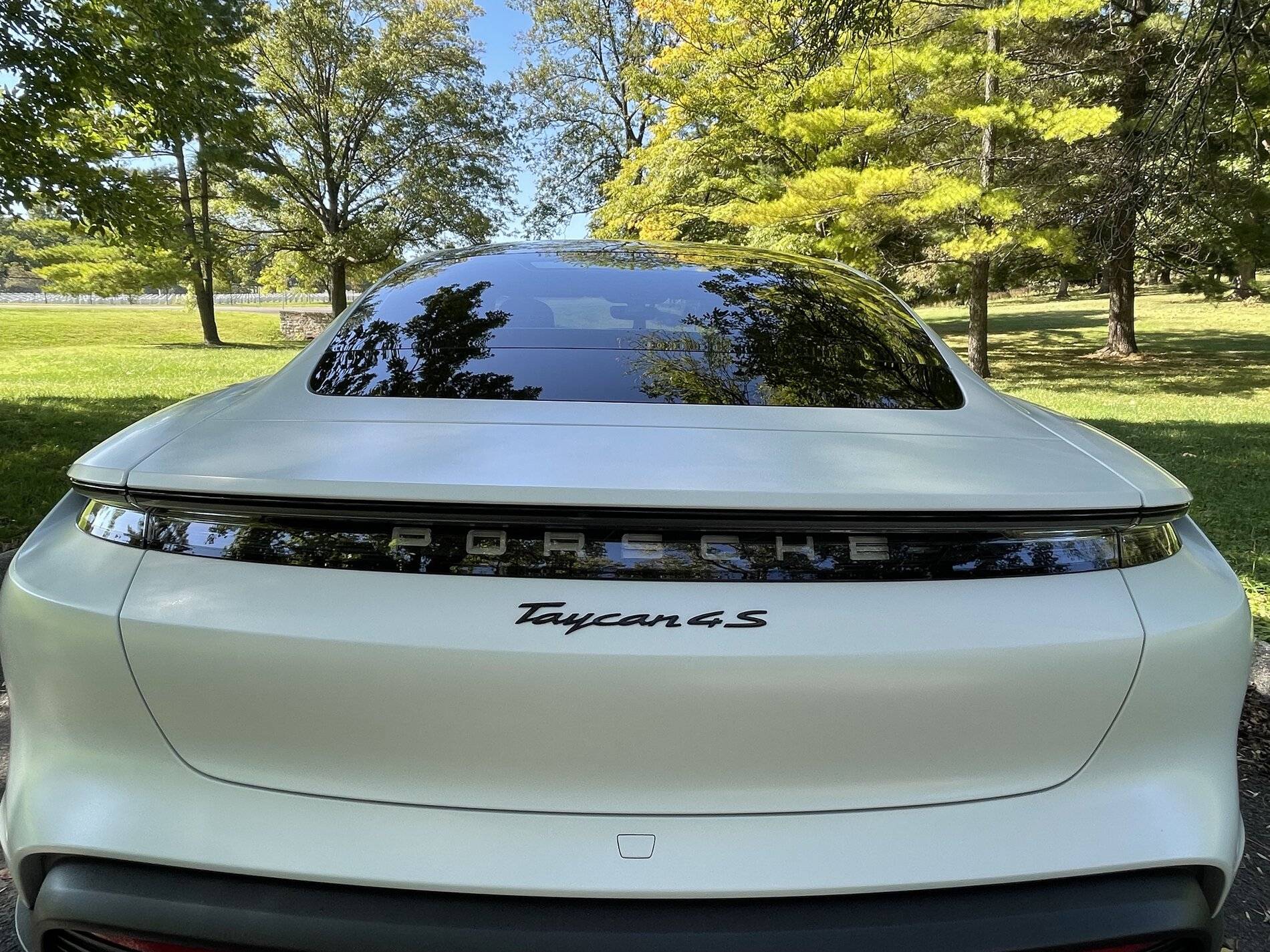 Porsche Taycan Any pics of standard white Taycan with Stealth wrap (not cwm) B699273D-5C03-4BF6-A010-8A958060E917