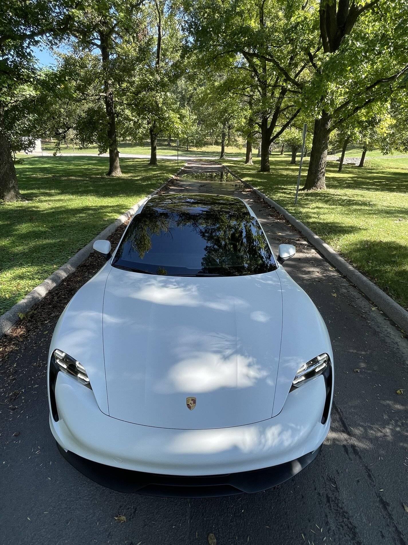 Porsche Taycan Any pics of standard white Taycan with Stealth wrap (not cwm) 366DBD74-ABCF-4B79-A073-3AC59E38AADD