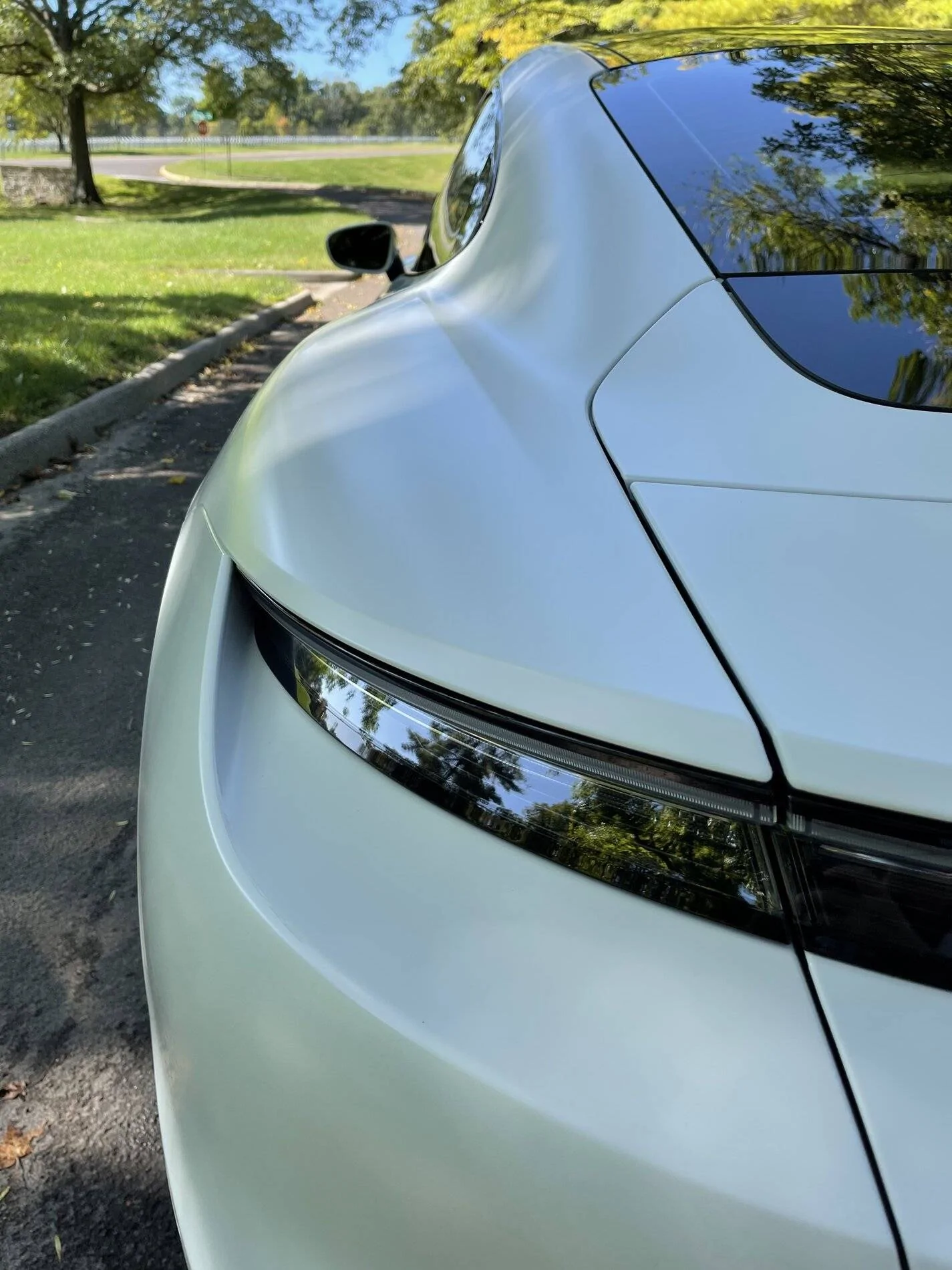 Porsche Taycan Any pics of standard white Taycan with Stealth wrap (not cwm) 4FC1EB35-790A-4C09-9C63-B2D89AF20A75