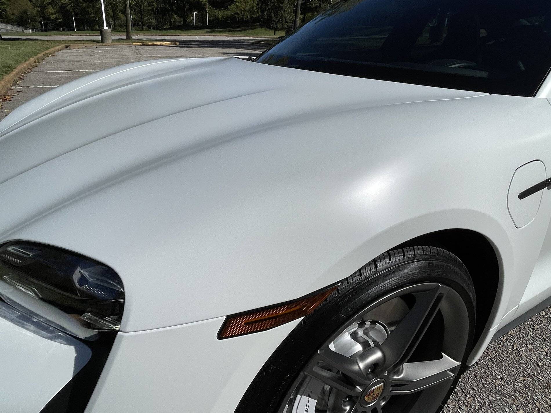 Porsche Taycan Any pics of standard white Taycan with Stealth wrap (not cwm) 8FC9A936-010D-40B9-951F-B4ABE5C05618