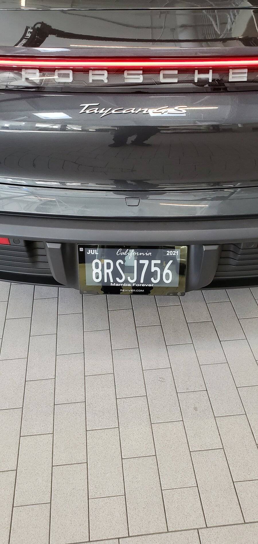 Porsche Taycan Digital license plate anyone? 20210121_100622