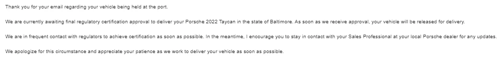 Porsche Taycan Taycan Stop Sale screencapture-mail-google-mail-u-0-2021-10-19-13_53_04