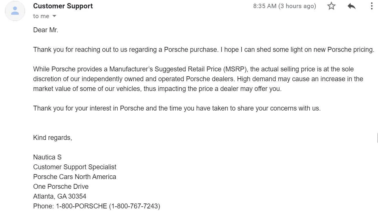 Porsche Taycan So, is it acceptable or normal for dealerships to add $20k Premium? porCS