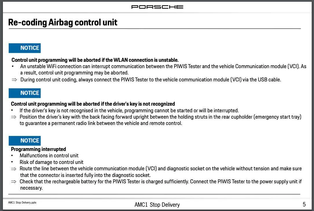 Porsche Taycan AMC1 Campaign TSB email from PCNA Screen Shot 2021-10-20 at 8.55.07 PM