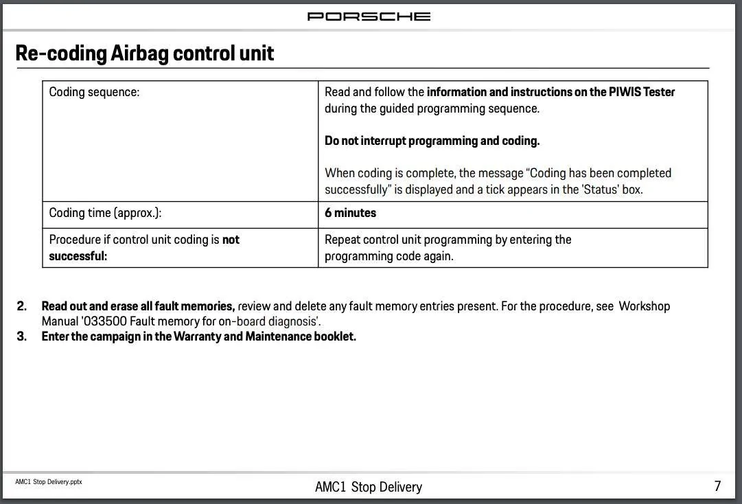 Porsche Taycan AMC1 Campaign TSB email from PCNA Screen Shot 2021-10-20 at 8.55.21 PM
