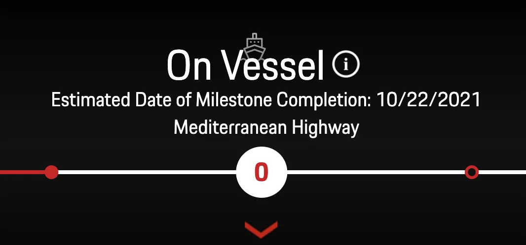 Porsche Taycan Mediterranean Highway November Delivery Screen Shot 2021-10-22 at 9.48.11 PM