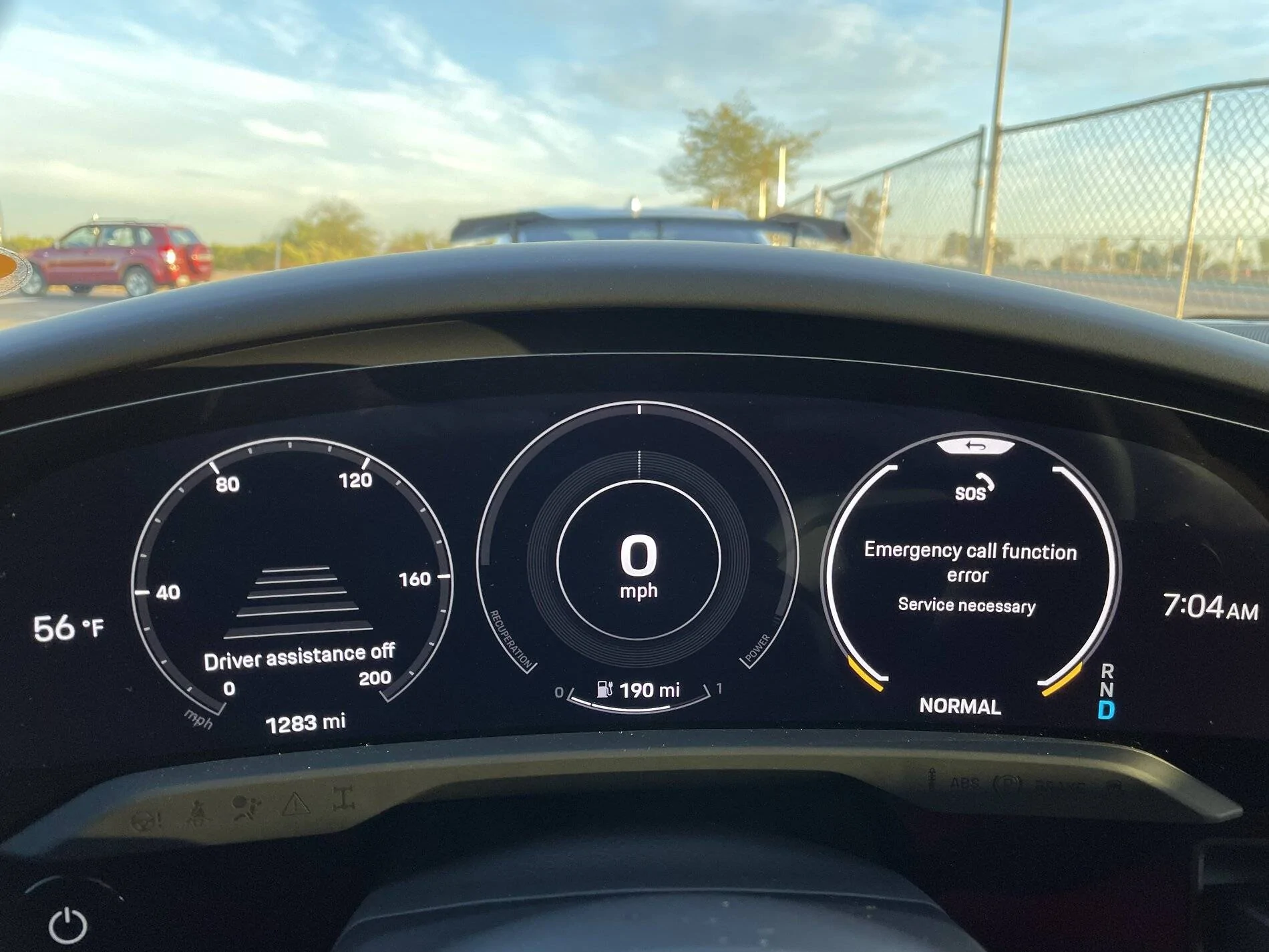 Porsche Taycan Here’s a warning I haven’t seen before! 61B1557F-5811-4DC1-8741-286EB601A7B7